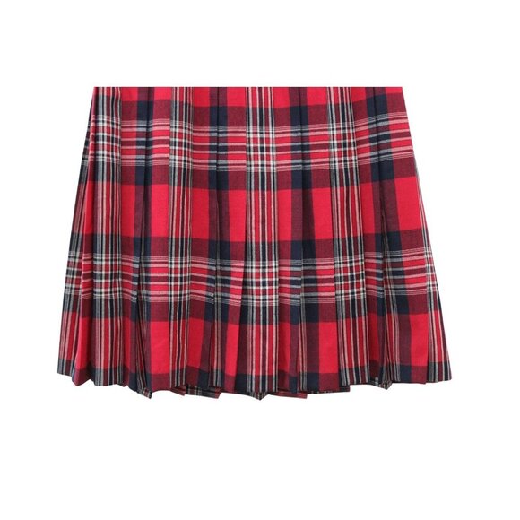 Vintage Pendleton Wool Pleated Midi Skirt Size 6 Plaid Preppy Academia 80s Retro - Picture 4 of 9